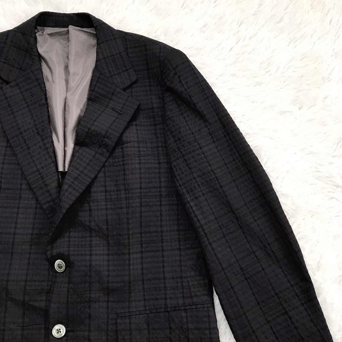 Burberry Burberrys wool & silk blazer jacket made in Japan Size US S / EU 44-46 / 1 - 5 Thumbnail