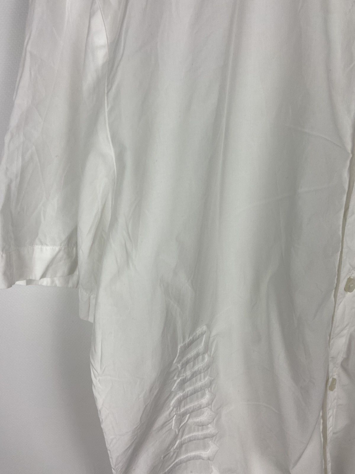 John Galliano Galliano Womens Collared White Button Shirt Logo Luxury Size XS / US 0-2 / IT 36-38 - 5 Thumbnail