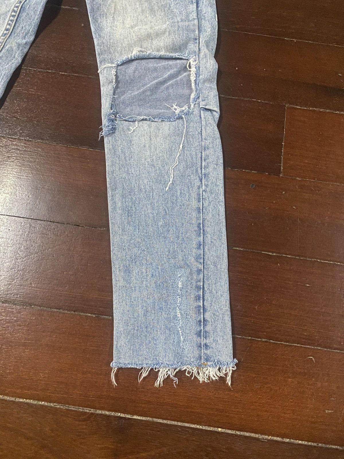 Ksubi Ksubi Jeans Mens Chitch Punk Thrashed Slim Blue distressed Size US 31 - 4 Thumbnail
