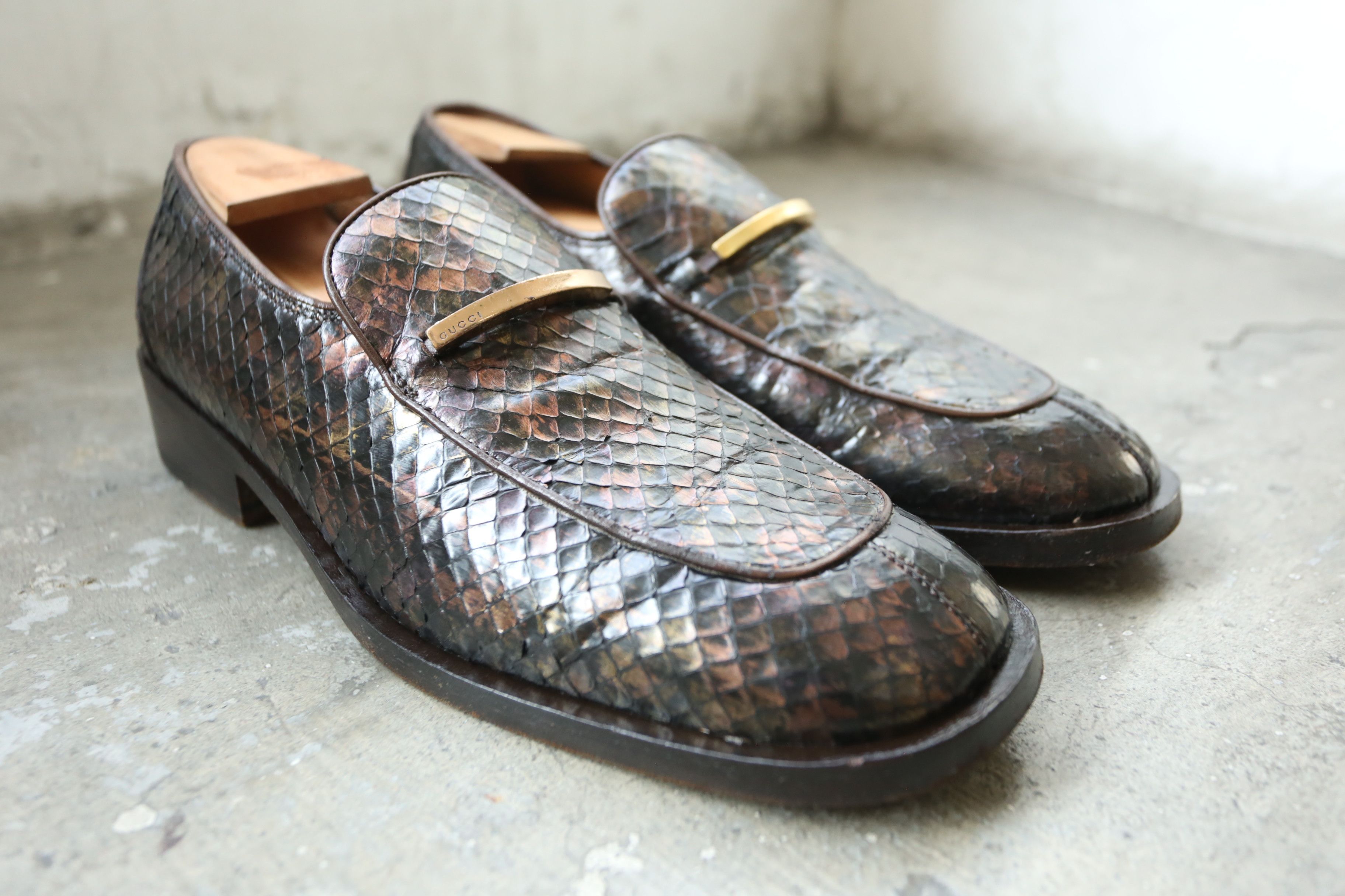 Gucci Gucci - Tom Ford - S/S 97 - Pythonskin Loafers Size US 9.5 / EU 42-43 - 2 Thumbnail