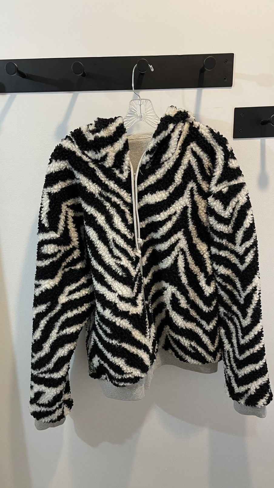 DENIM TEARS Denim tears Zebra Shearling Lined Reversible Zip