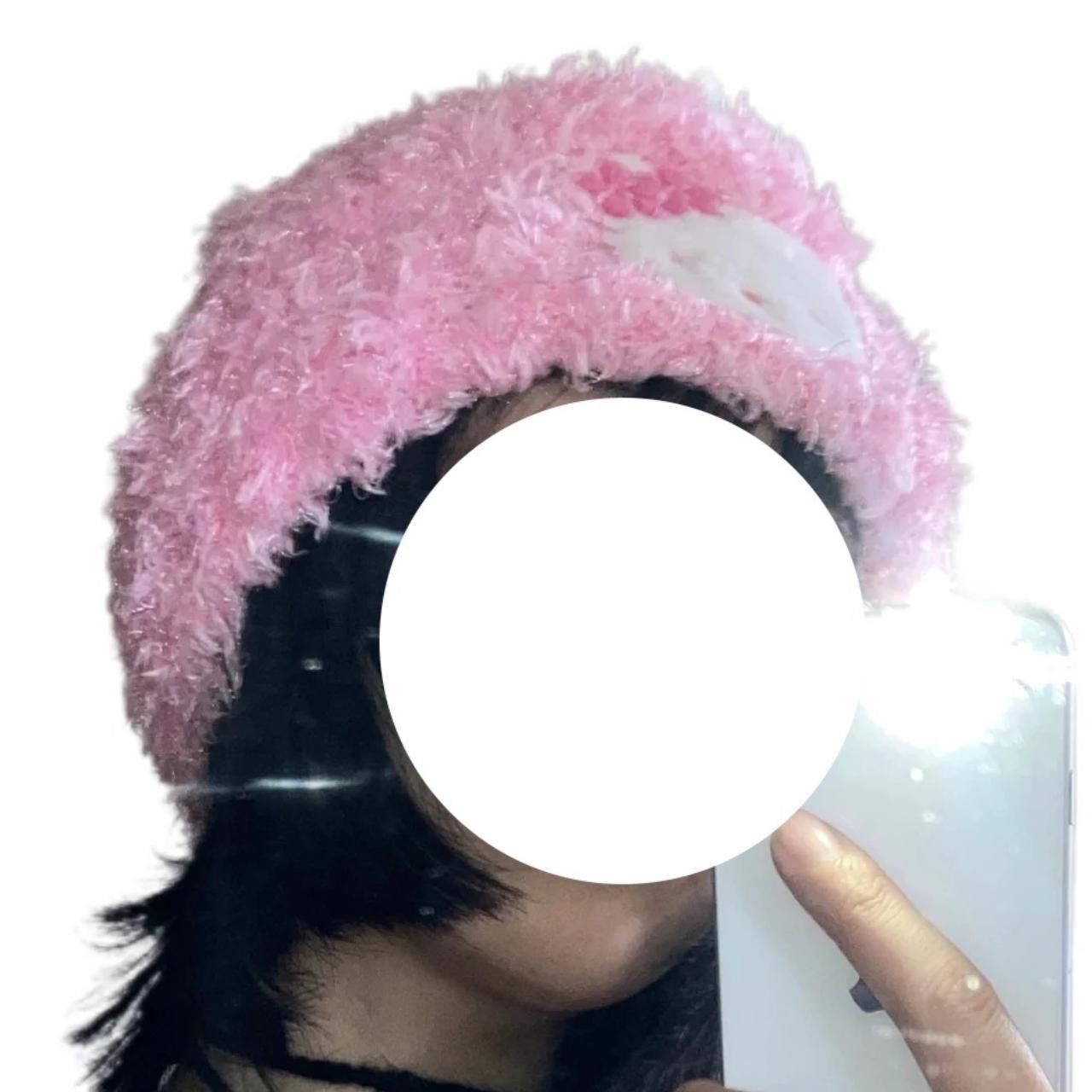 Japanese Brand Deadstock Hello Kitty No Cuff Pink Fluffy Beanie Hat OS Size ONE SIZE - 8 Thumbnail