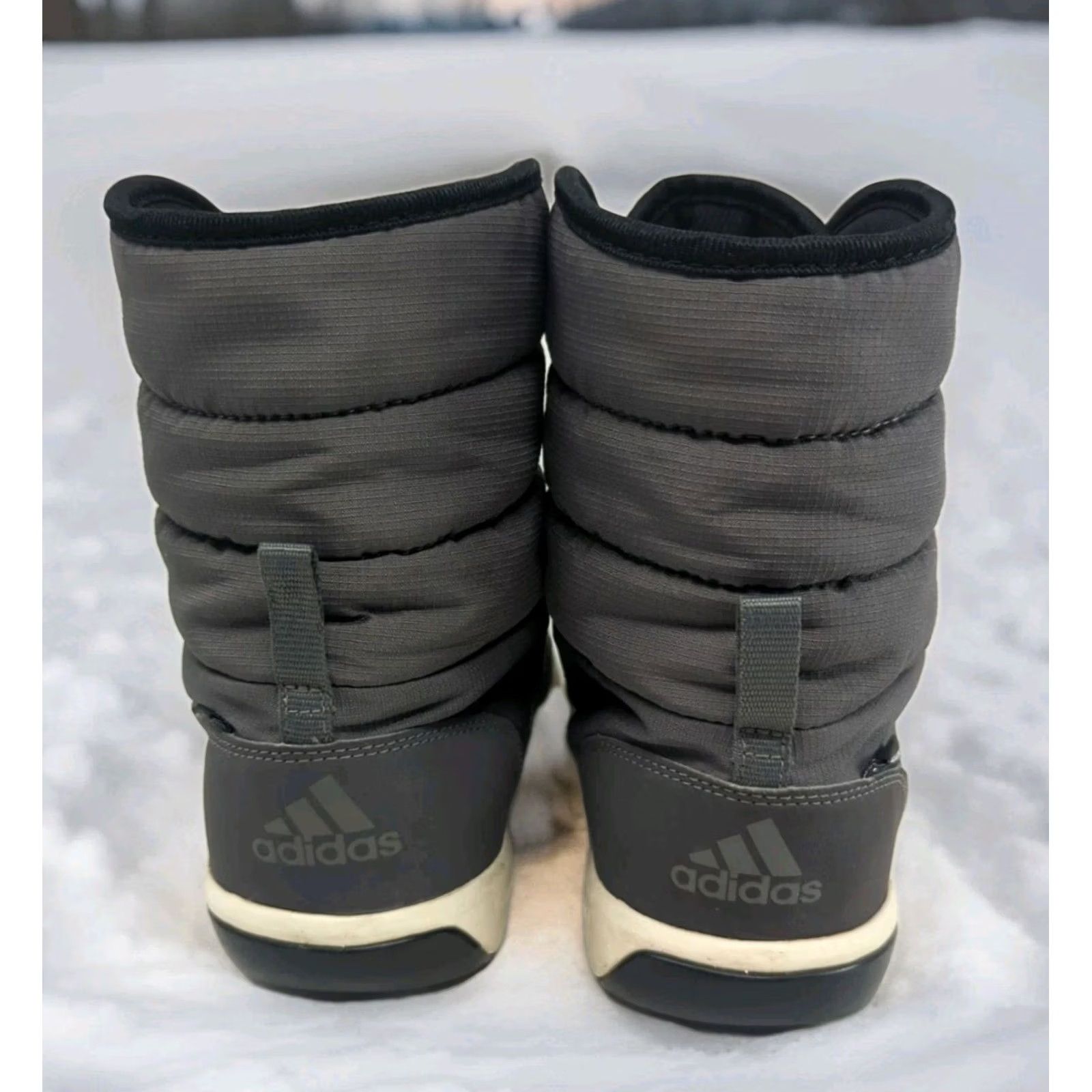 Adidas Adidas Athleta Choleah Primaloft Gray Sneaker Boots Quilted Puffer Winter 8 Womens Chukka Boot Mid-Calf Nylon Synthetic Leather Rubber Size US 8 / IT 38 - 5 Thumbnail
