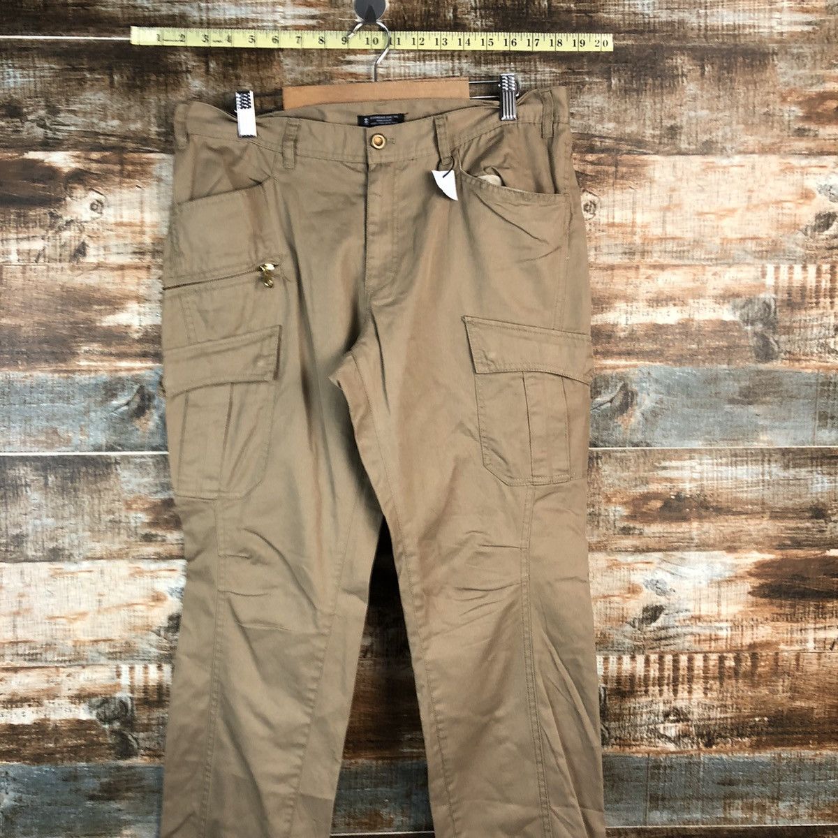 Japanese Brand TK Brown utility tactical Cargo Multipocket Pants #A2417 Size US 32 / EU 48 - 2 Thumbnail