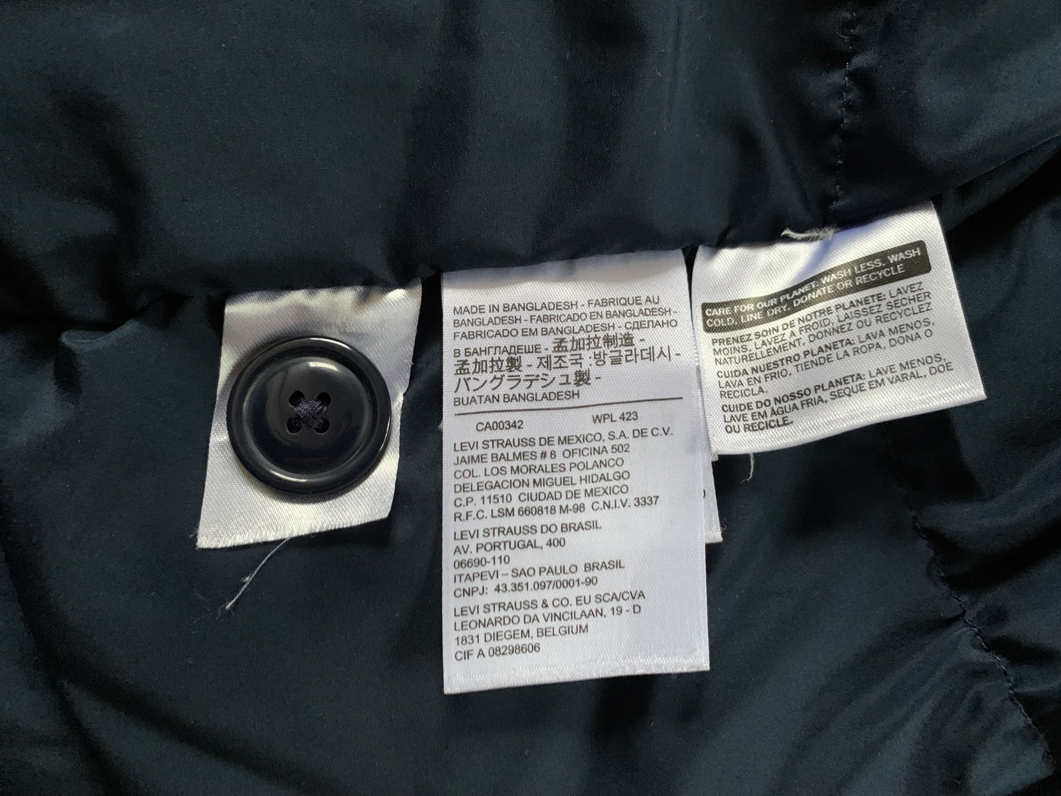 Levi's Levi's Black 600 Down Hood Jacket Size US M / EU 48-50 / 2 - 7 Thumbnail