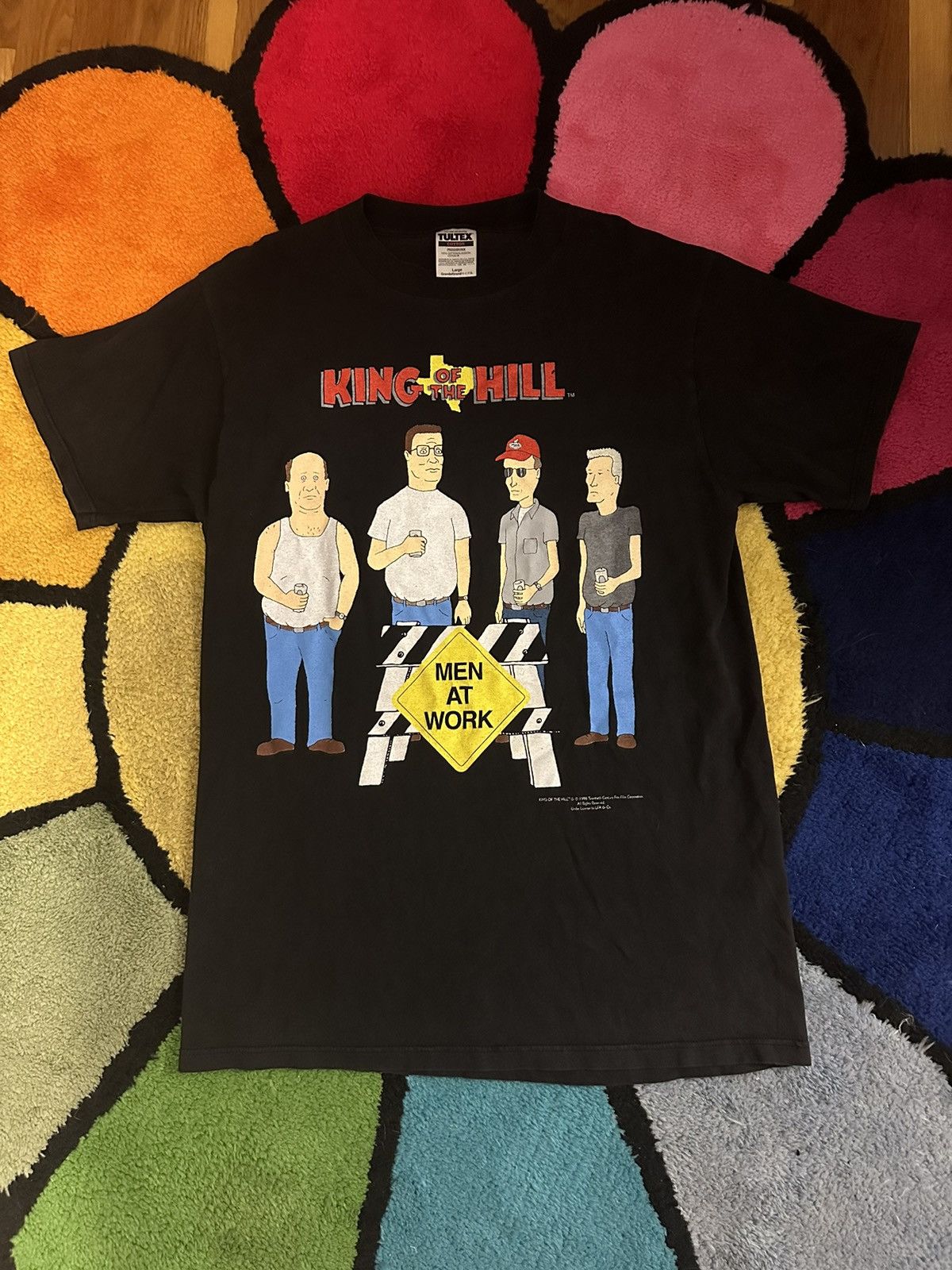 Garbage TV × Vintage Vintage King Of The Hill 1998 Men At Work T Shirt ...