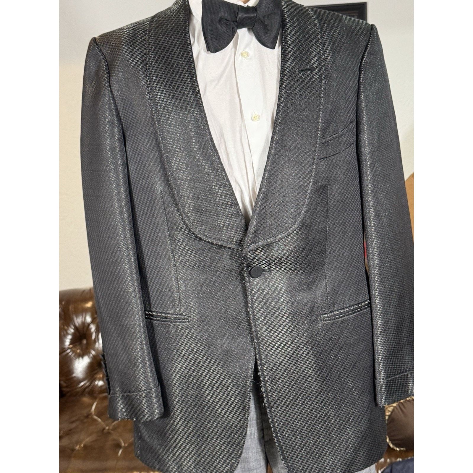 Tom Ford Tom Ford Reflective Dinner Jacket Set 52R 42R US 36x29 Size 42R - 9 Thumbnail