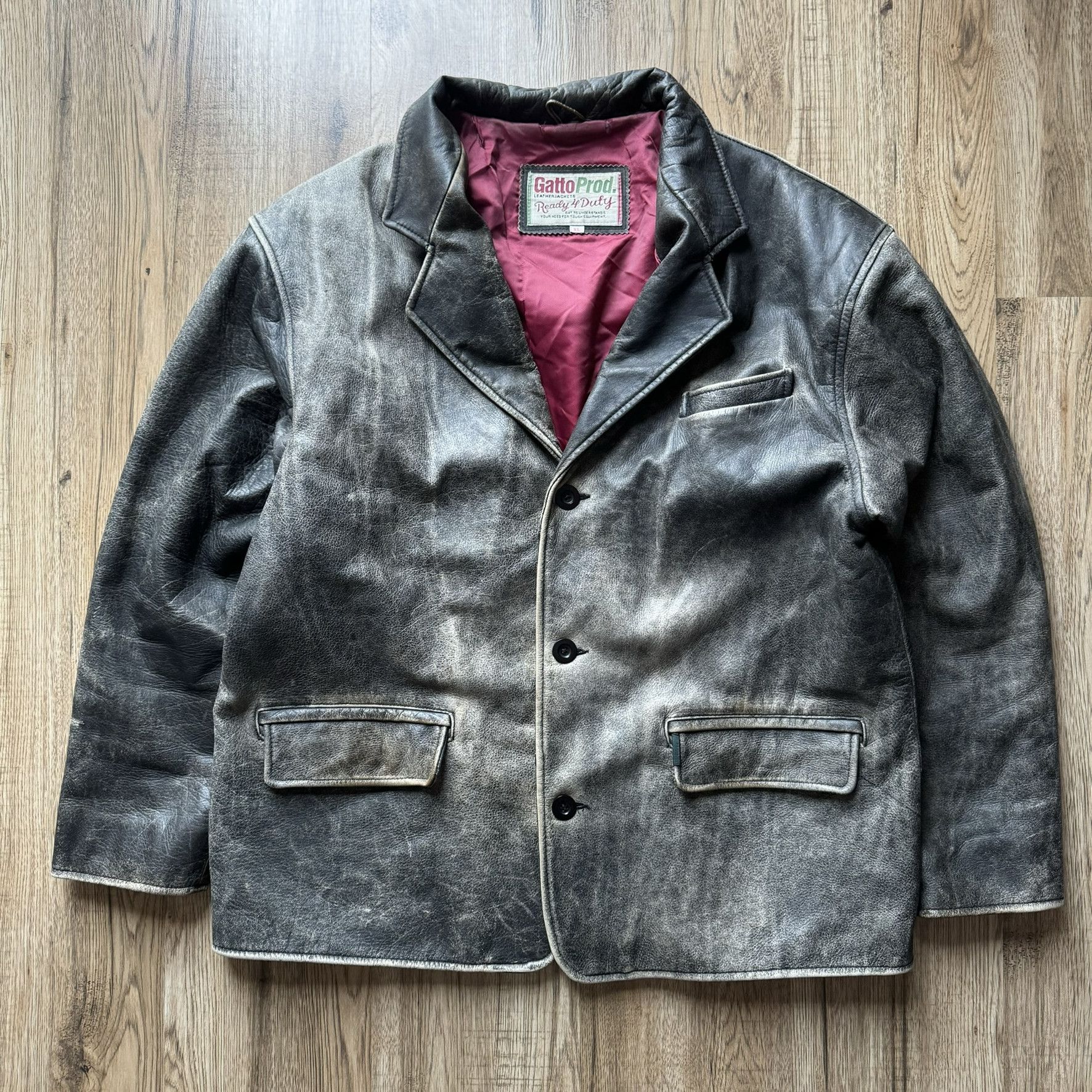 Genuine Leather × Vintage Amazing brown vintage jacket coat Size US L / EU 52-54 / 3 - 1 Thumbnail