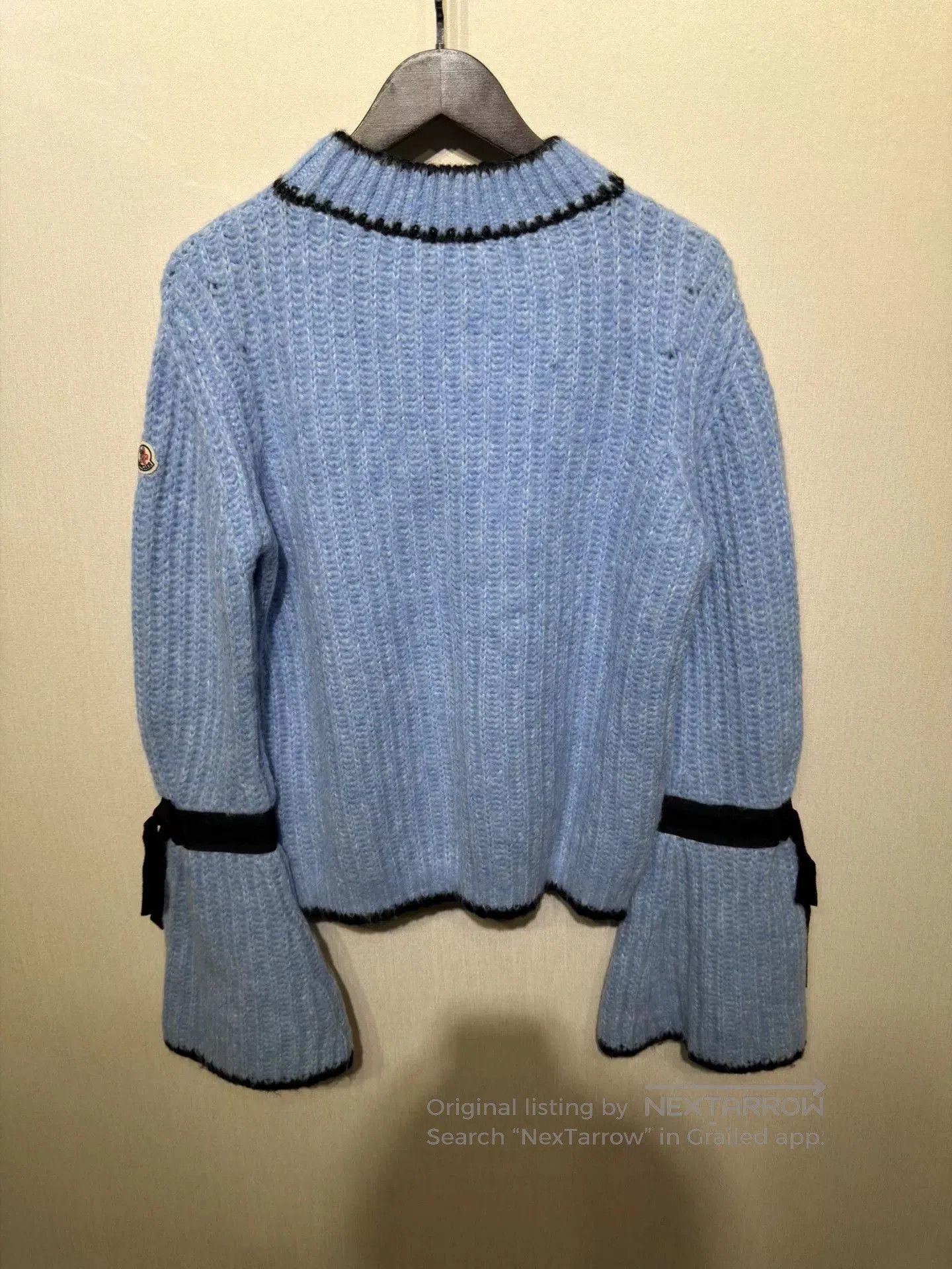Moncler Blue Moncler Bell Sleeve Sweater Size M. Size M / US 6-8 / IT 42-44 - 2 Thumbnail