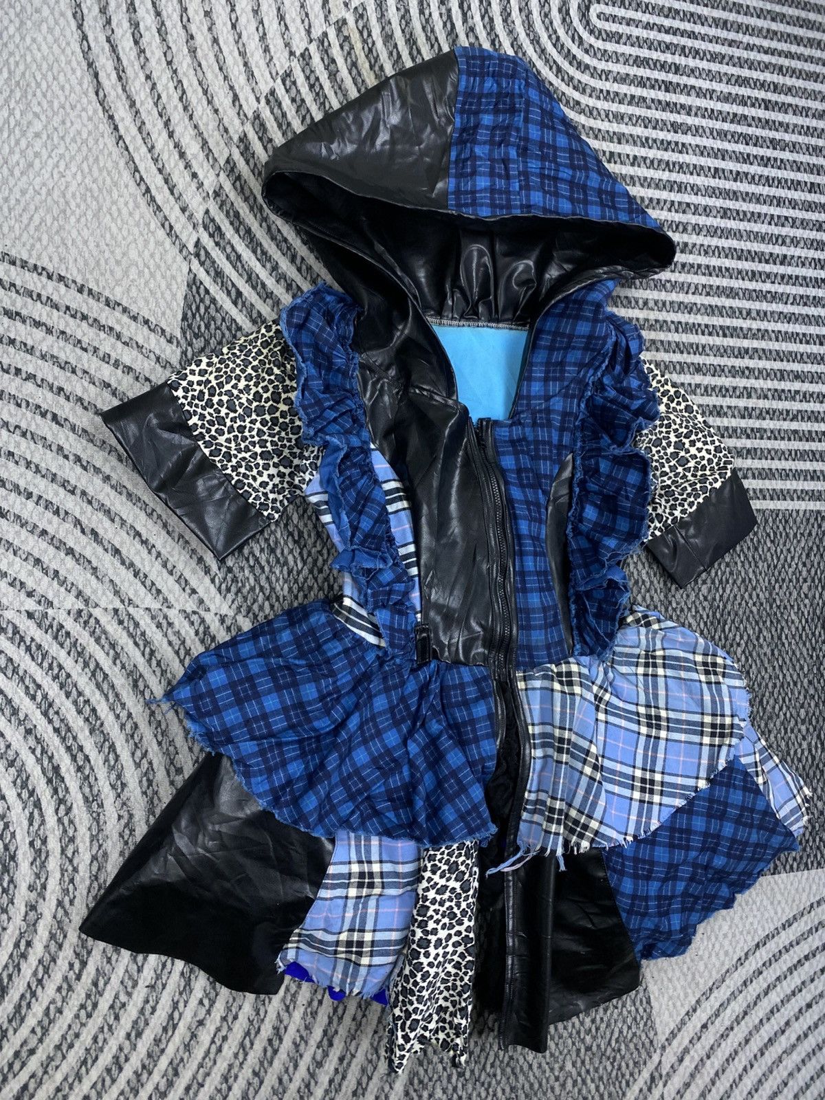 Japanese Brand Vintage Japanese Fashion Custom Checked Leopard Print Dress Size XS / US 0-2 / IT 36-38 - 3 Thumbnail