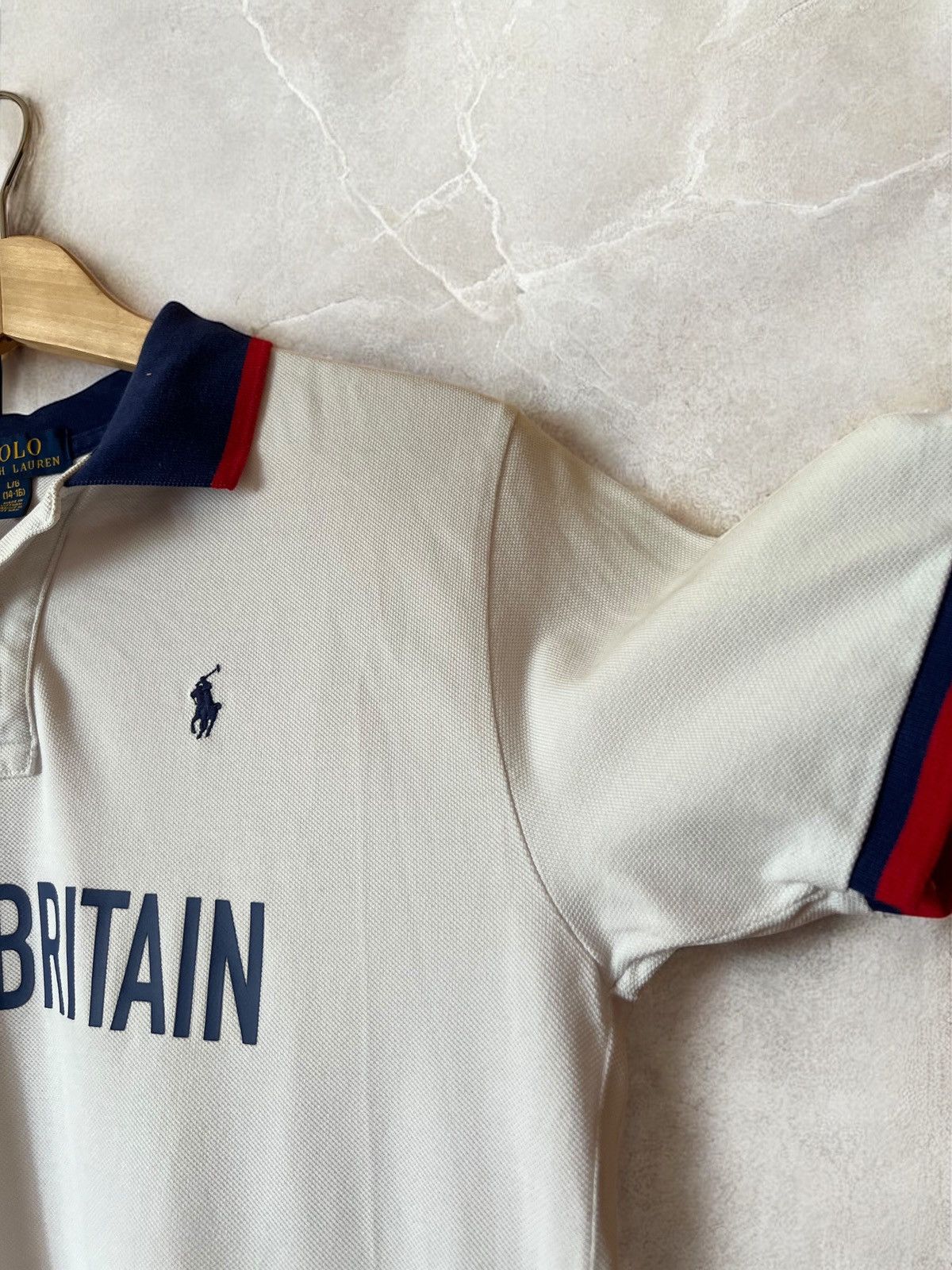 Polo Ralph Lauren × Vintage POLO RALPH LAUREN “GREAT BRITAIN” GBR CHIEF TEE T SHIRT y2k Size US S / EU 44-46 / 1 - 6 Thumbnail