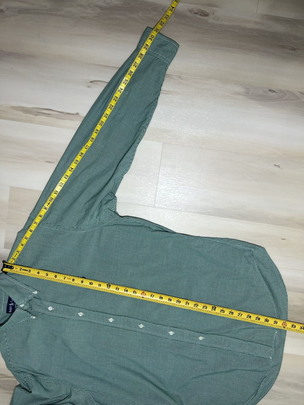 Polo Ralph Lauren Polo Ralph Lauren Blaire Men Sz M Green And White Checkered Size US M / EU 48-50 / 2 - 4 Thumbnail