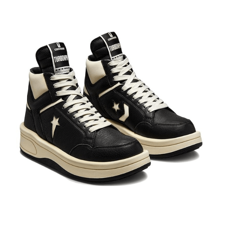 Rick Owens Converse TURBOWPN Mid x Rick Owens Drkshdw Black Size US 9 / EU 42 - 1 Thumbnail