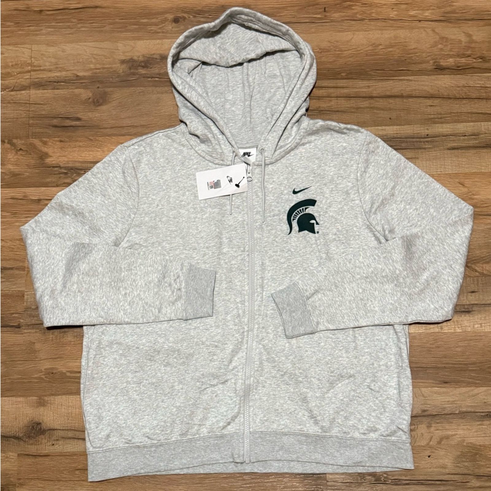Nike Nike Team Michigan State Spartans Zip Up Hoodie Sweatshirt Size XL / US 12-14 / IT 48-50 - 1 Thumbnail