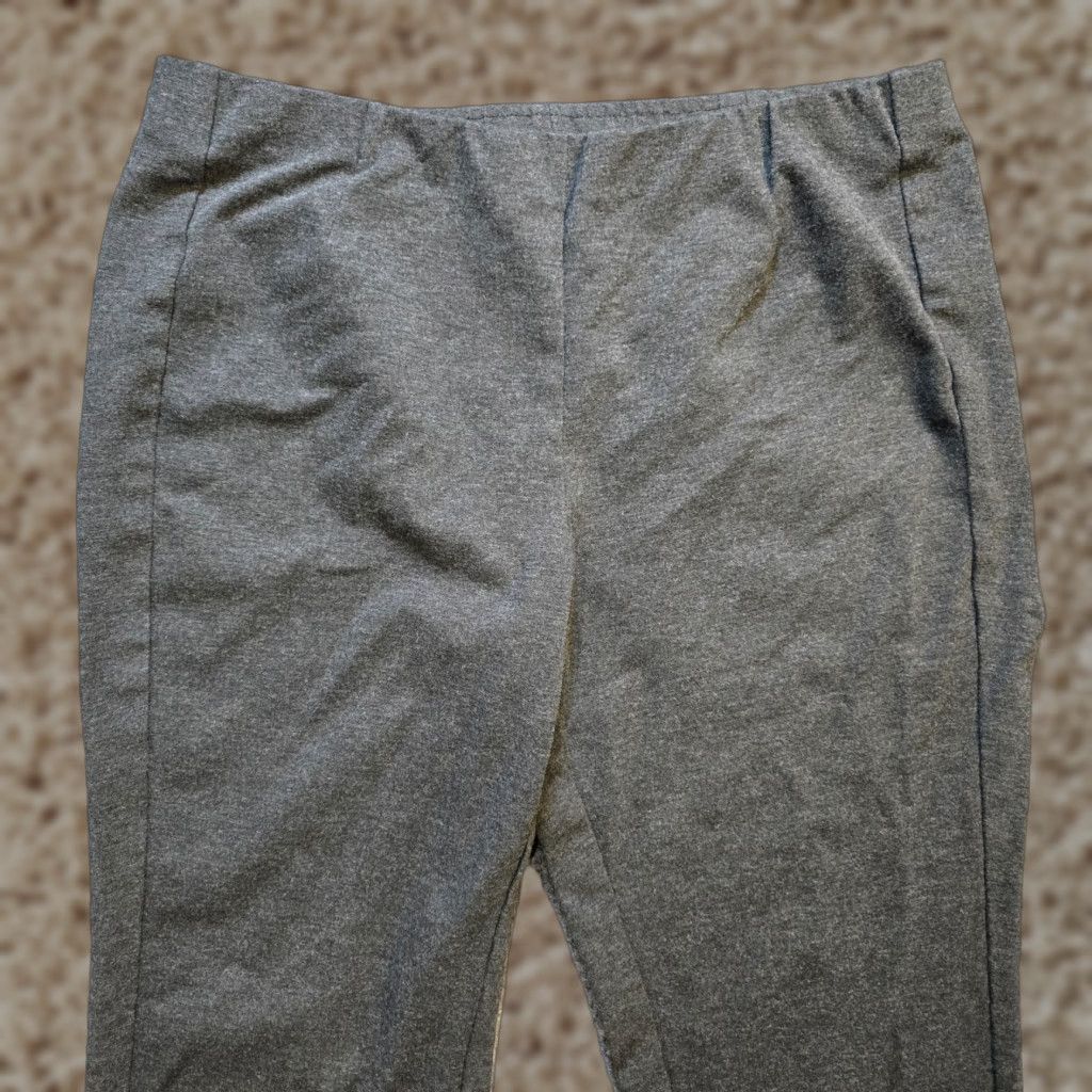 J. Jill J. Jill Pant Women Size L Gray Ponte Slim Leg Pull On Stretch Casual Capsule Size 24" / US 00 / IT 34 - 1 Thumbnail