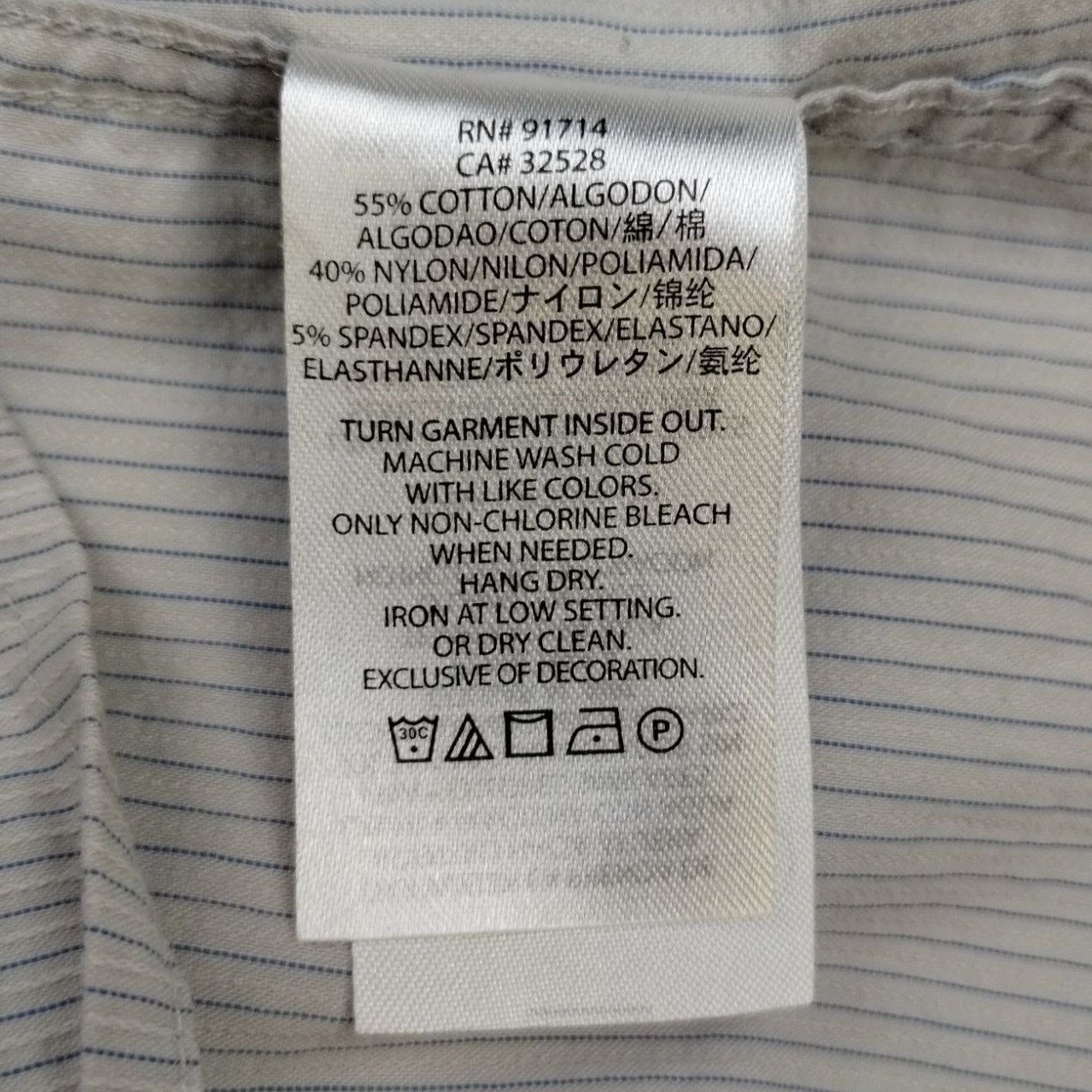 Armani Exchange Armani Exchange Men's Grey Shirt/Silver Snaps Sz XS SKU 4008 Size US XS / EU 42 / 0 - 5 Thumbnail