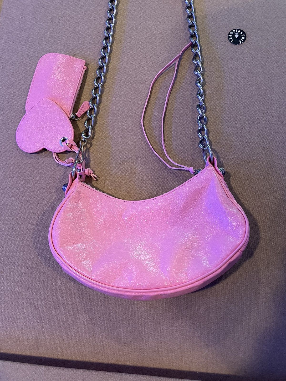 Balenciaga LE CAGOLE 8 B X8 W/C ARENA LAMB AS SWEET PINK Size ONE SIZE - 8 Thumbnail