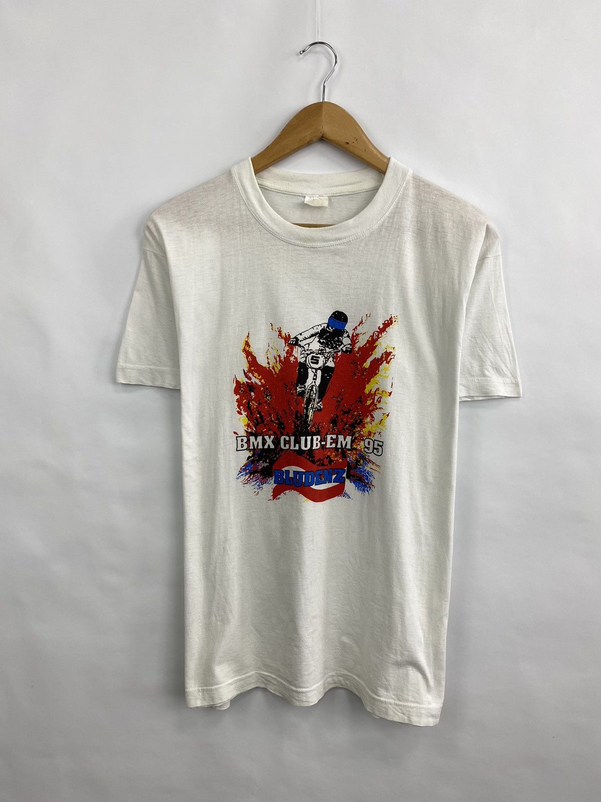 Vintage Vintage 95s BMX Club-em Bludenz t-shirt Size US M / EU 48-50 / 2 - 2 Thumbnail