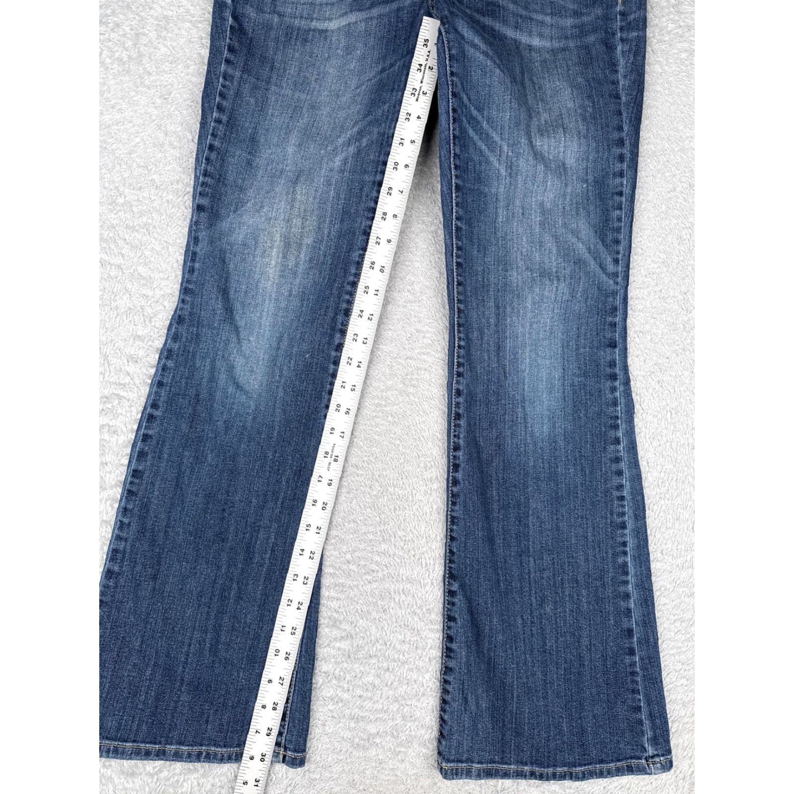 Vintage Jennifer Lopez Jeans Womens 30x31 Blue Bootcut Flap Pockets Denim Cotton Blend Size 30" / US 8 / IT 44 - 7 Thumbnail