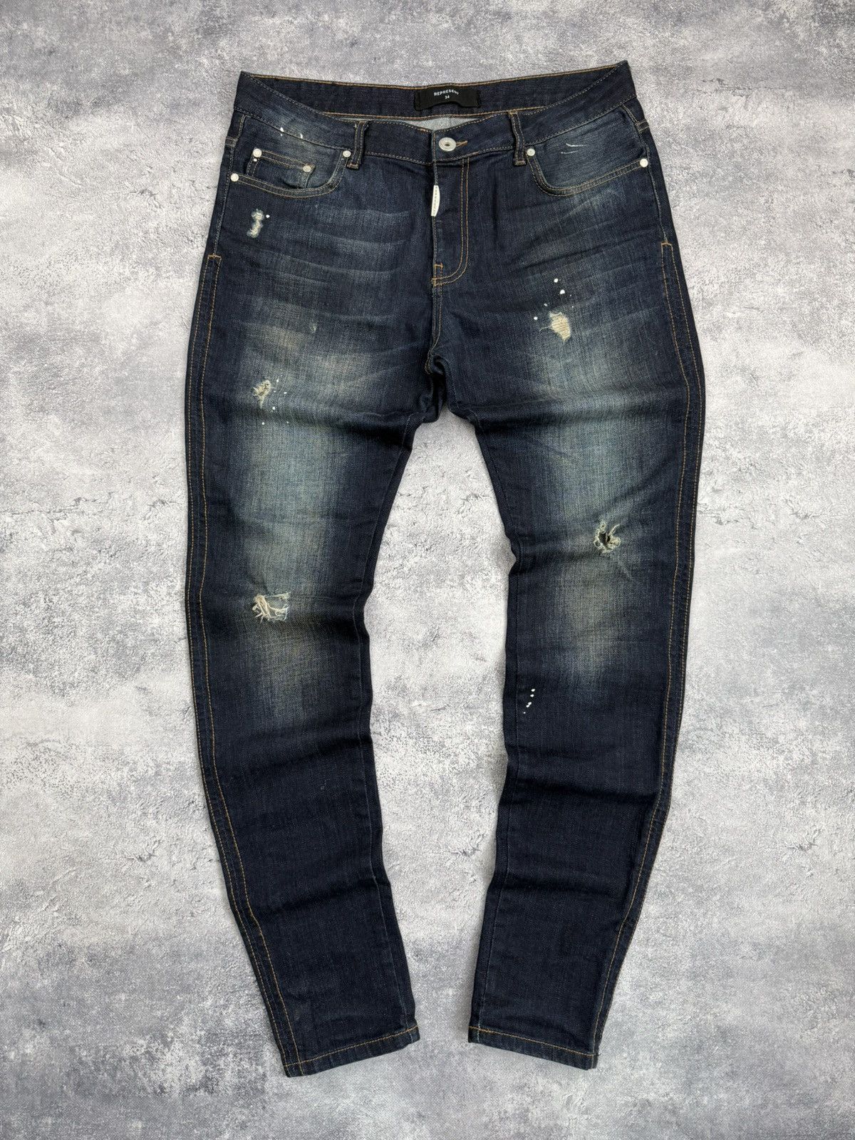 Represent Clo. Represent Denim Jeans Distressed Pants Streetwear Hype Size US 34 / EU 50 - 3 Thumbnail