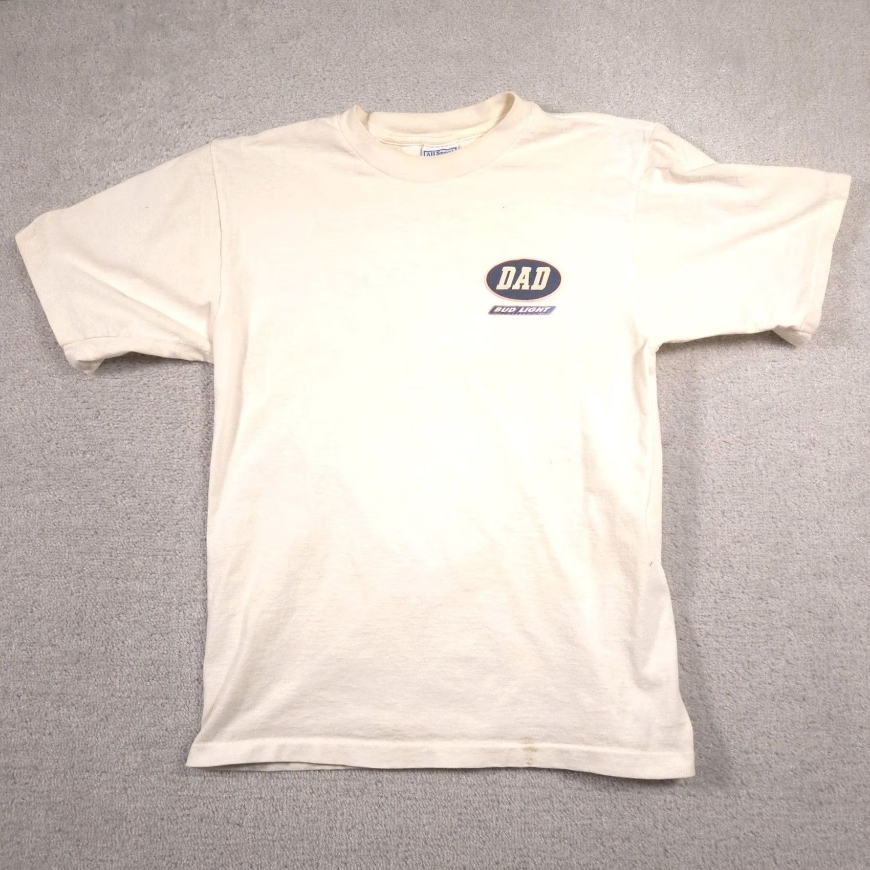 Vintage VINTAGE Bud Light Dad All Sport Shirt Mens Large White I Love You Man 90s Mens L Size US L / EU 52-54 / 3 - 2 Thumbnail