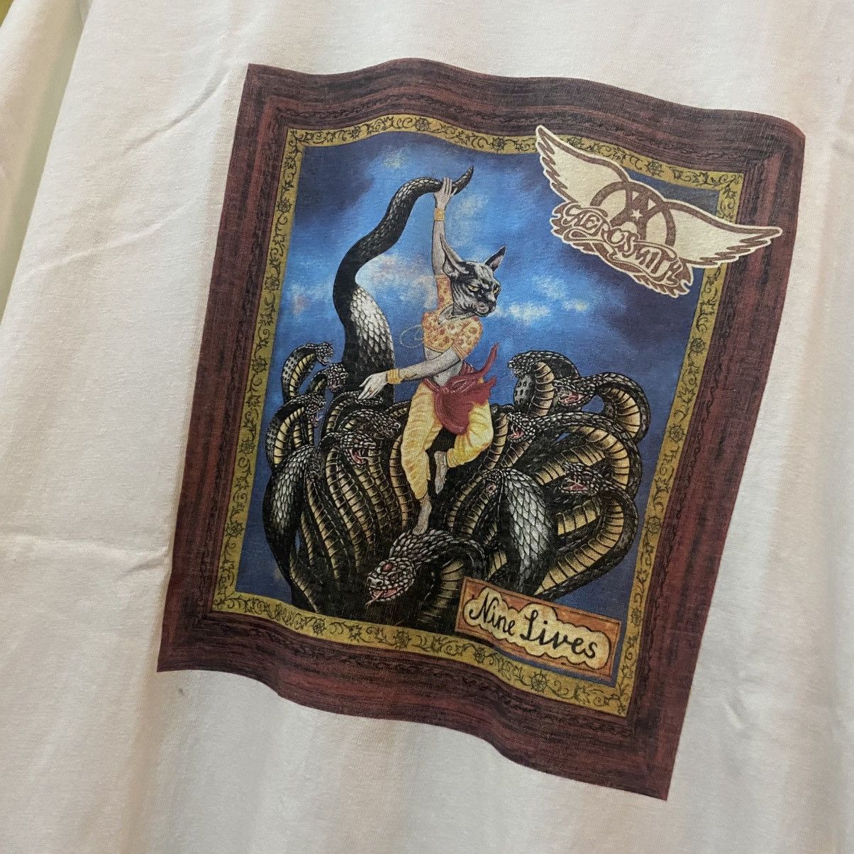 Aerosmith × Band Tees × Hanes Vintage Aerosmith Nine Lives Band tee Size US L / EU 52-54 / 3 - 2 Thumbnail