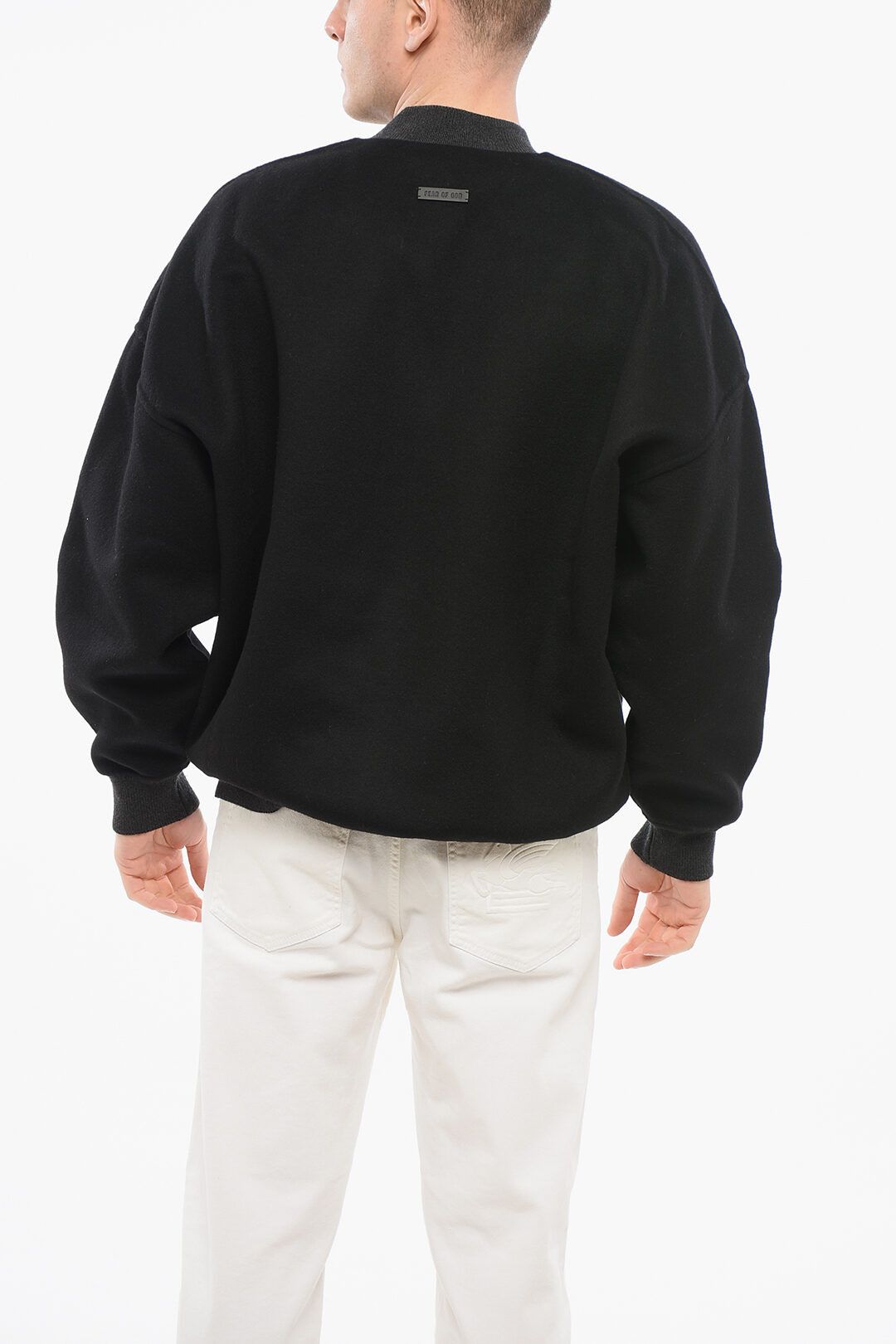Fear of God og1mm0825 Crew Neck Loden Sweatshirt In Black Size US M / EU 48-50 / 2 - 2 Thumbnail