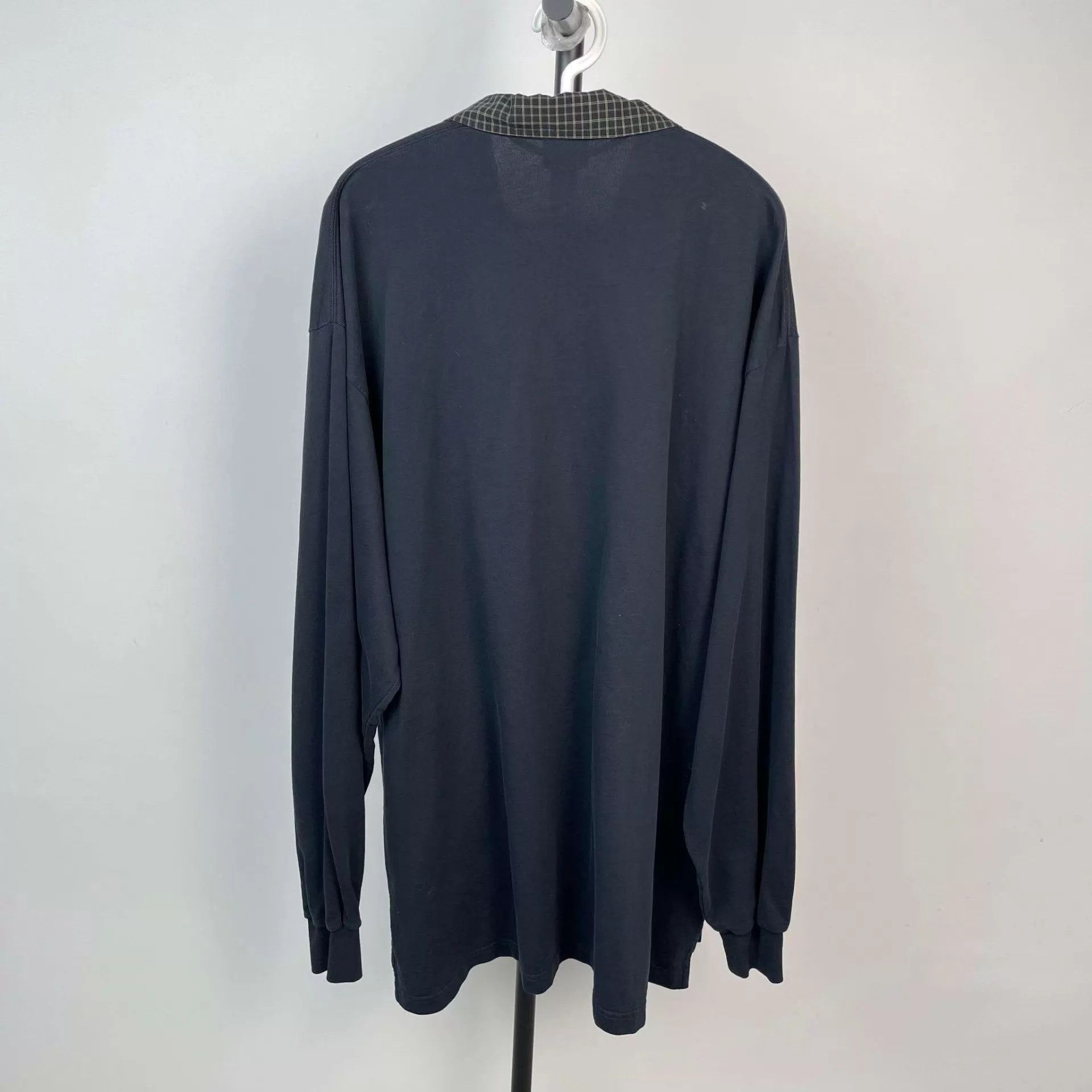 Balenciaga Balenciaga check-collar long sleeve shirt 95 New 170 Size US L / EU 52-54 / 3 - 2 Thumbnail