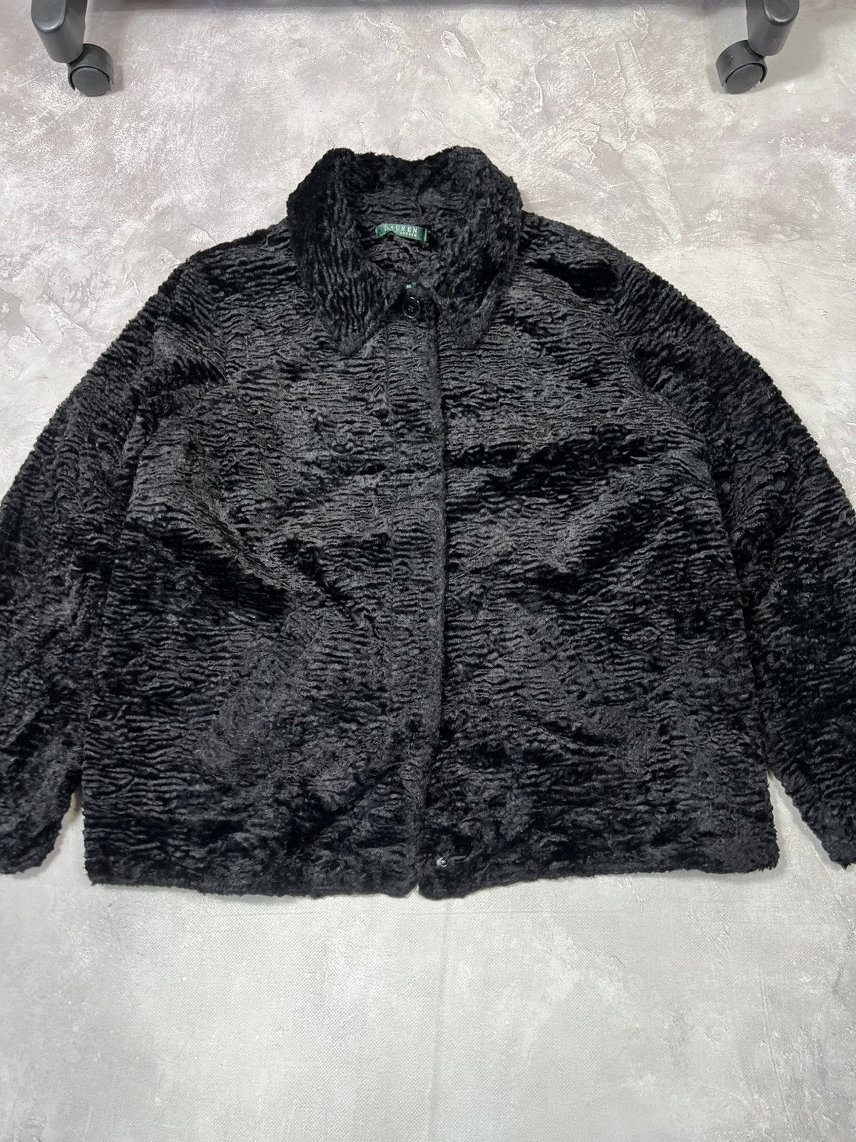 Polo Ralph Lauren × Vintage Vintage Ralph Lauren Green Label Fur Jacket Size XXL / US 16-18 / IT 52-54 - 2 Thumbnail