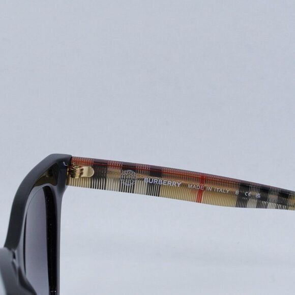Burberry Burberry Elsa BE4346 39428G Sunglasses Black/Brown Cat Eye Size ONE SIZE - 4 Thumbnail