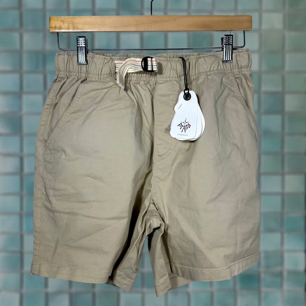 Prana prAna Mojave Short Cliffside Tan Khaki Mens S 6 Inseam Canvas Cotton Blend Belted Pockets logo 1972481 NEW Size US 27 - 1 Thumbnail