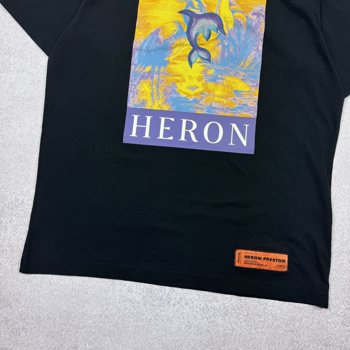 Heron Preston Women’s HERON PRESTON Delphin Print Black New t-shirt Size M Size M / US 6-8 / IT 42-44 - 8 Thumbnail