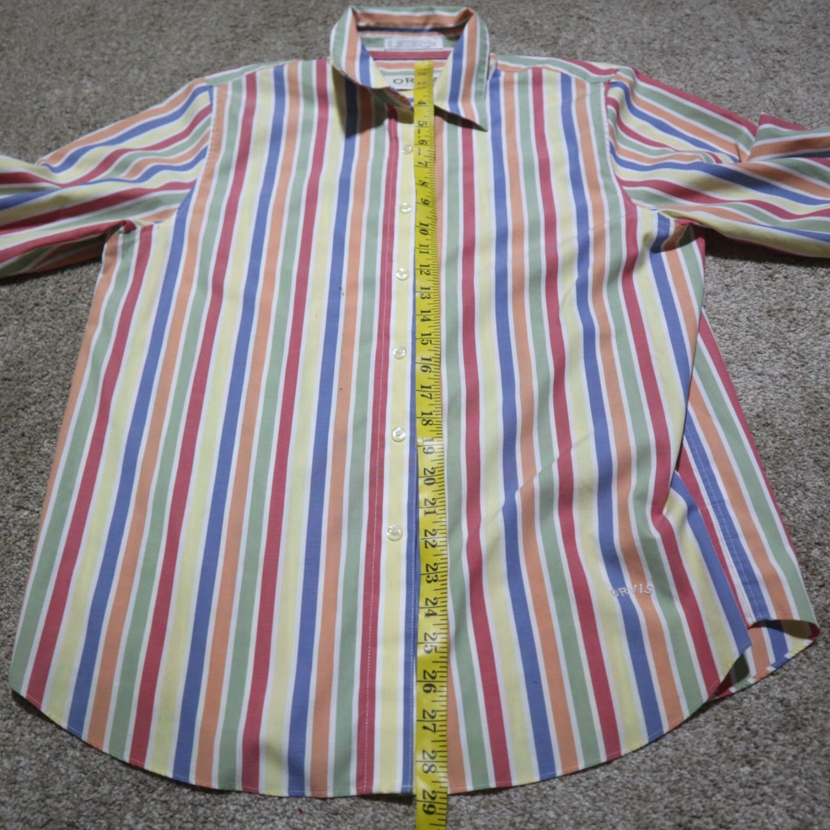 Orvis Orvis Shirt Button-Up Multicolor Striped Long Sleeve Women Ladies Size 6 Size M / US 6-8 / IT 42-44 - 6 Thumbnail