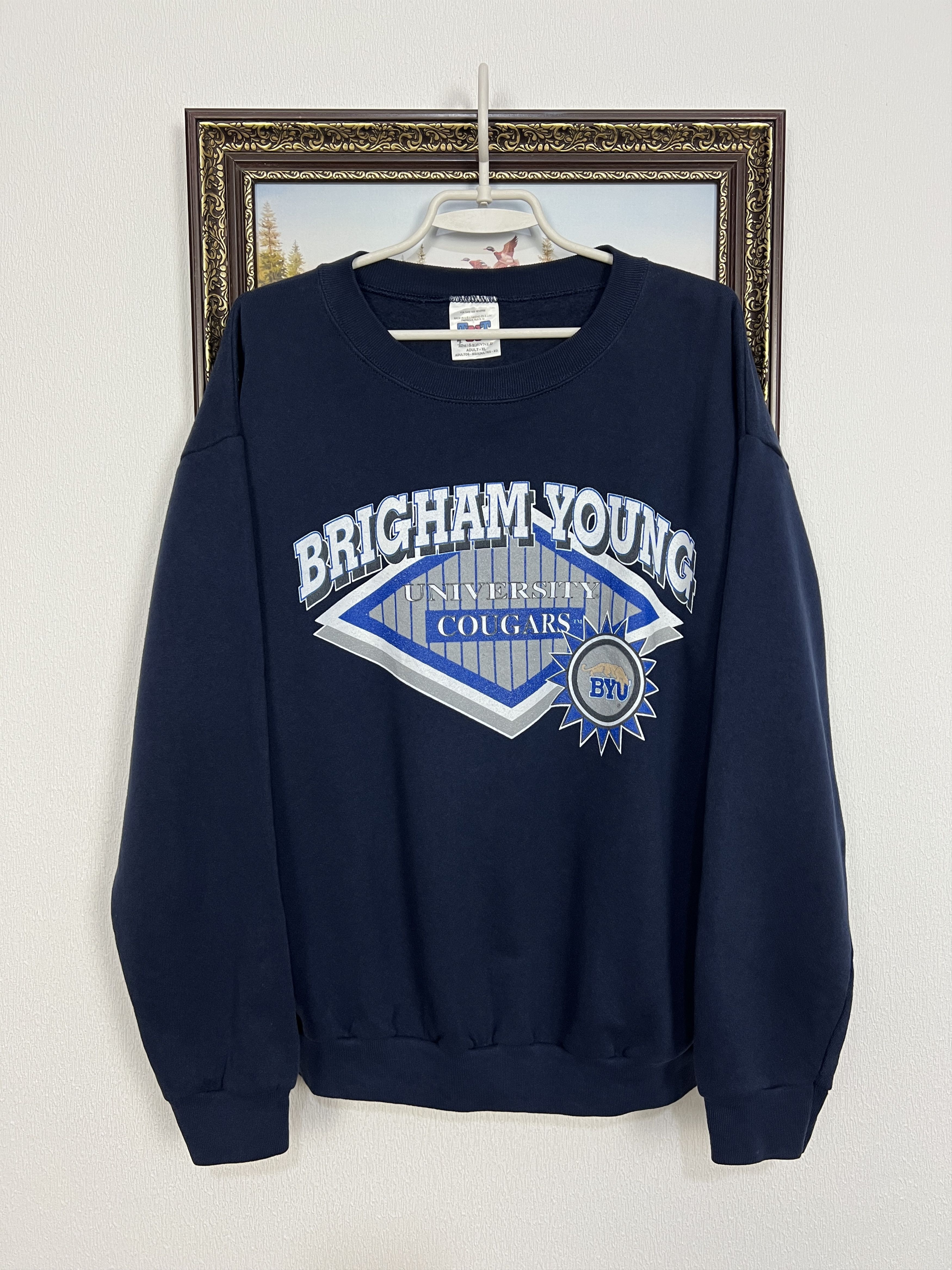 Brigham Young University Cougar Football Sweatshirt Crewneck