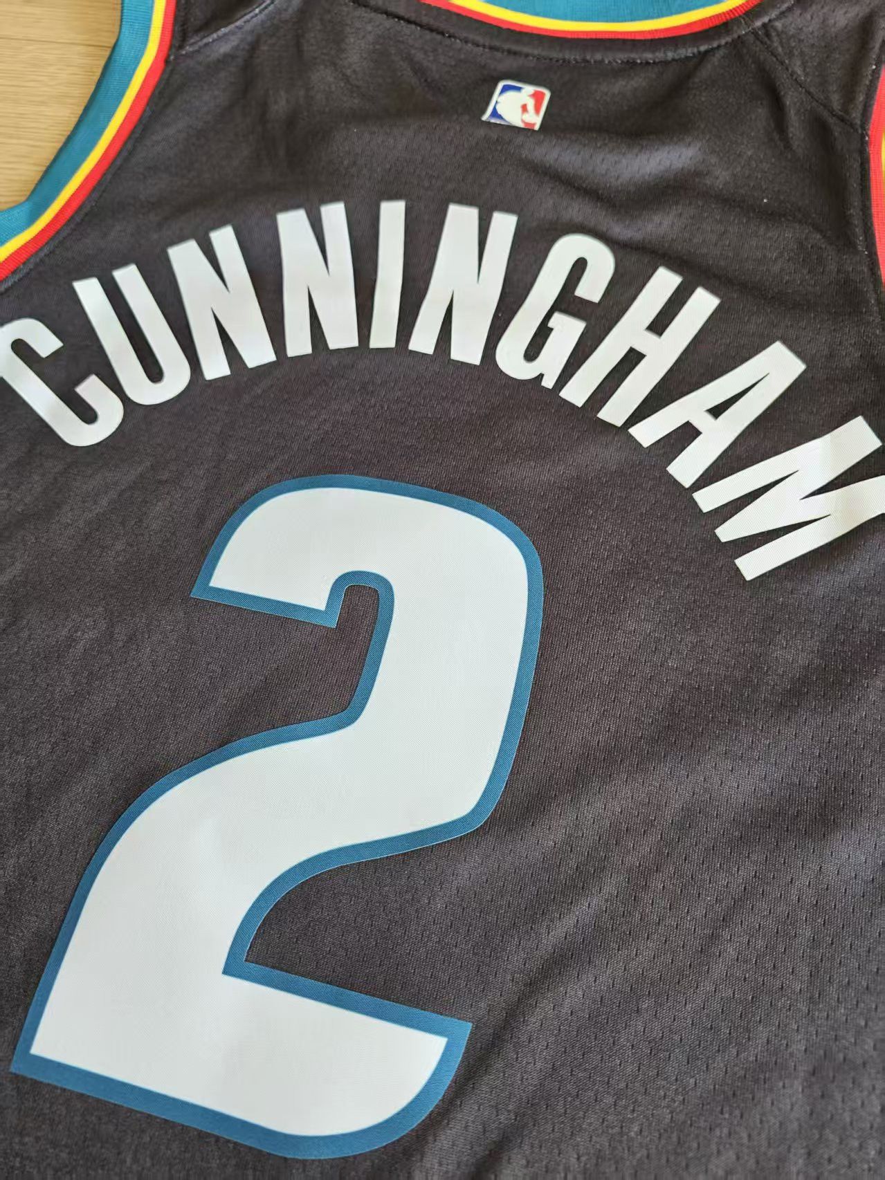 NBA 2026 Detroit Pistons #2 Cade Cunningham Jersey Size US XL / EU 56 / 4 - 4 Thumbnail