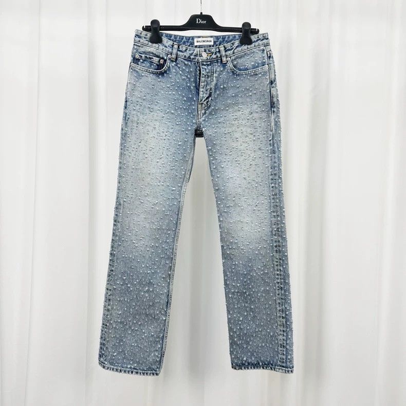Balenciaga Balenciaga All over the sky destroys washed jeans Size US 28 / EU 44 - 1 Thumbnail
