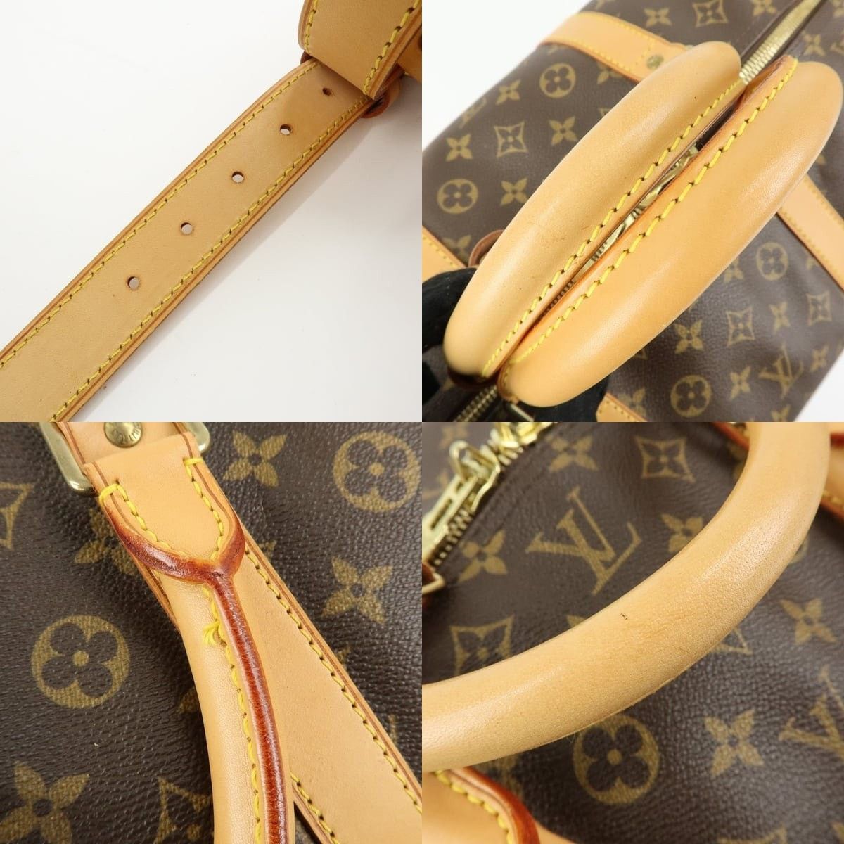 Louis Vuitton Louis Vuitton Monogram Keepall Bandouliere 60 Duffle Bag Size ONE SIZE - 4 Thumbnail