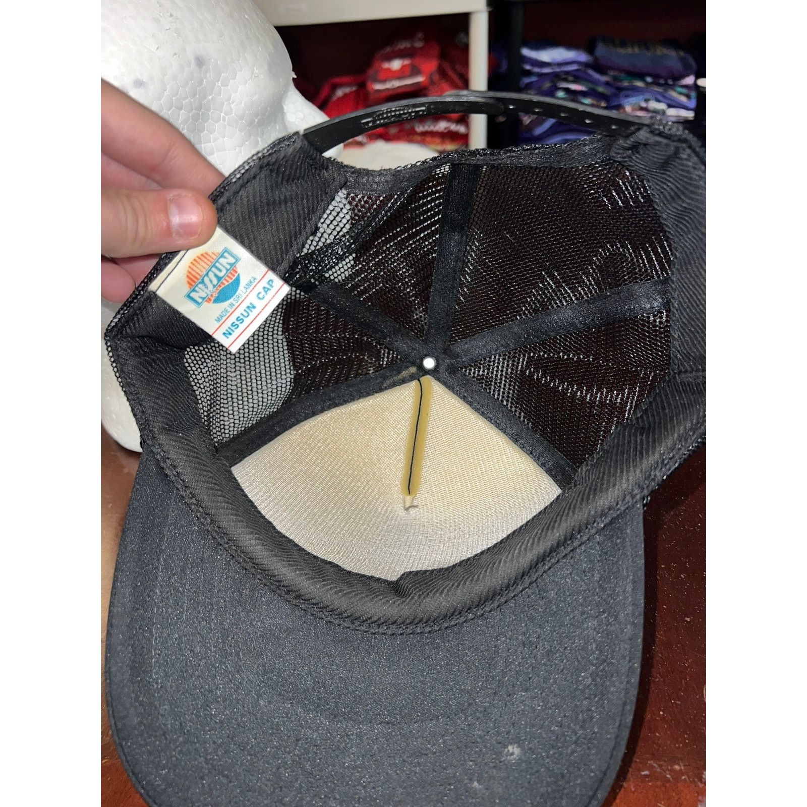 Vintage Vintage Leeboy Hat Lee Boy Trucker Black Cap Headwear VTG OS Size ONE SIZE - 6 Thumbnail