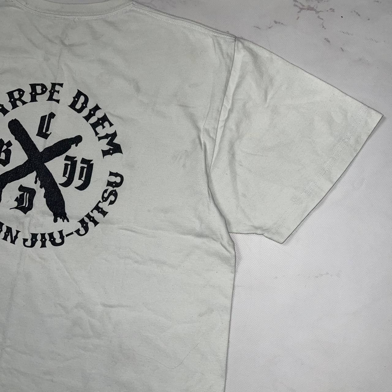 Vintage Capre Diem Brazilian Jiu-Jitsu Big Logo T Shirt White Size L Size US L / EU 52-54 / 3 - 5 Thumbnail