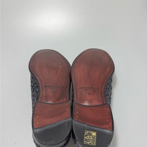 Dolce & Gabbana Dolce & Gabbana Sequin Slippers Loafers Black Men’s Size 8 Size US 8 / EU 41 - 8 Thumbnail