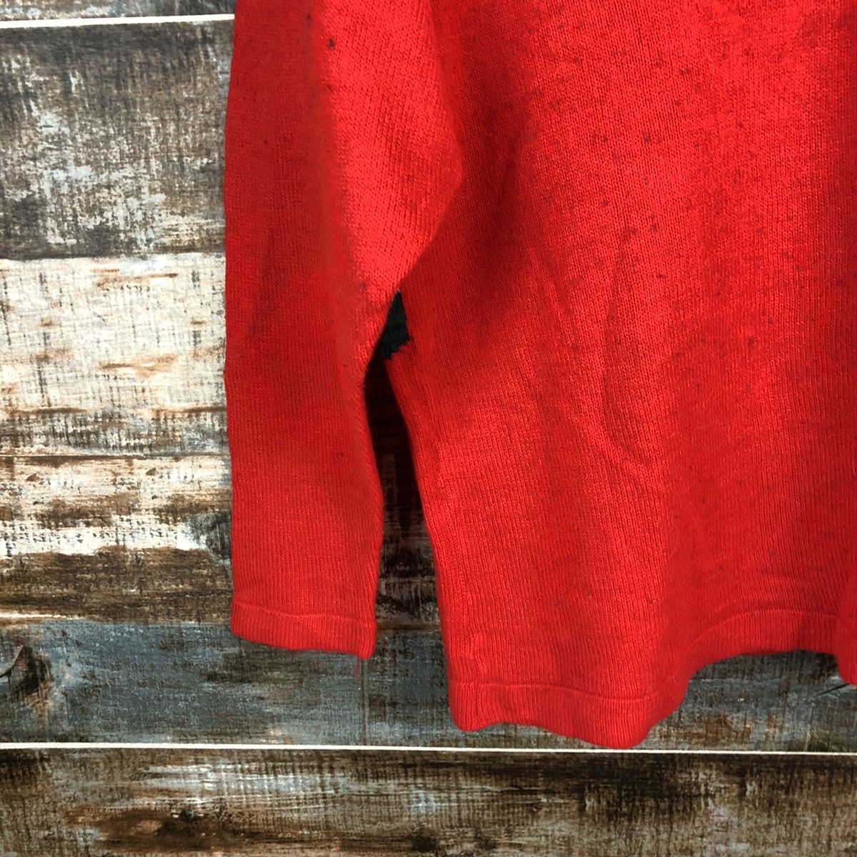 Homespun Knitwear × Japanese Brand Alpaca peru Red vintage Knitwear #A2189 Size M / US 6-8 / IT 42-44 - 14 Thumbnail