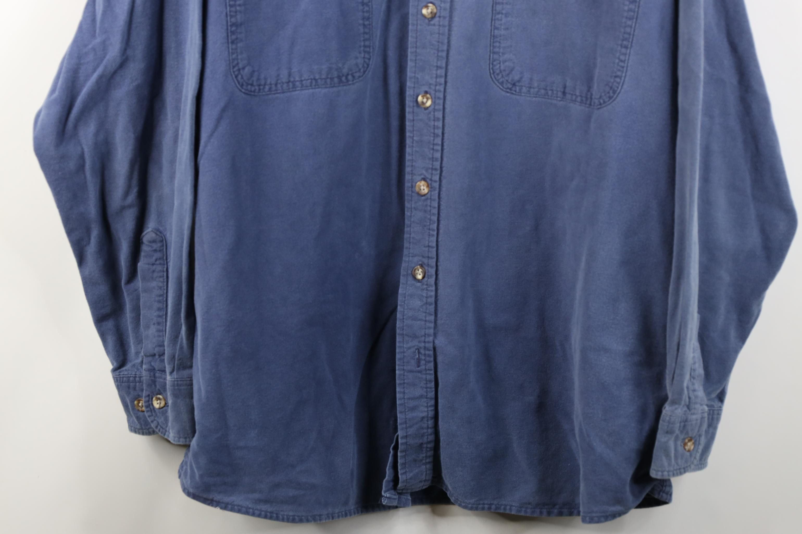 FiveBrother Vintage 90s Five Brother Heavy Chamois Cloth Button Shirt Size US XXL / EU 58 / 5 - 3 Thumbnail