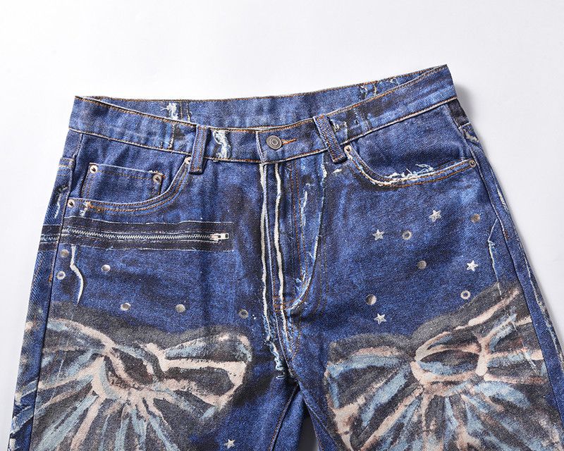 Japanese Brand × Jean Hand Painted Printed 3D Jeans Wide Leg Size US 36 / EU 52 - 11 Thumbnail