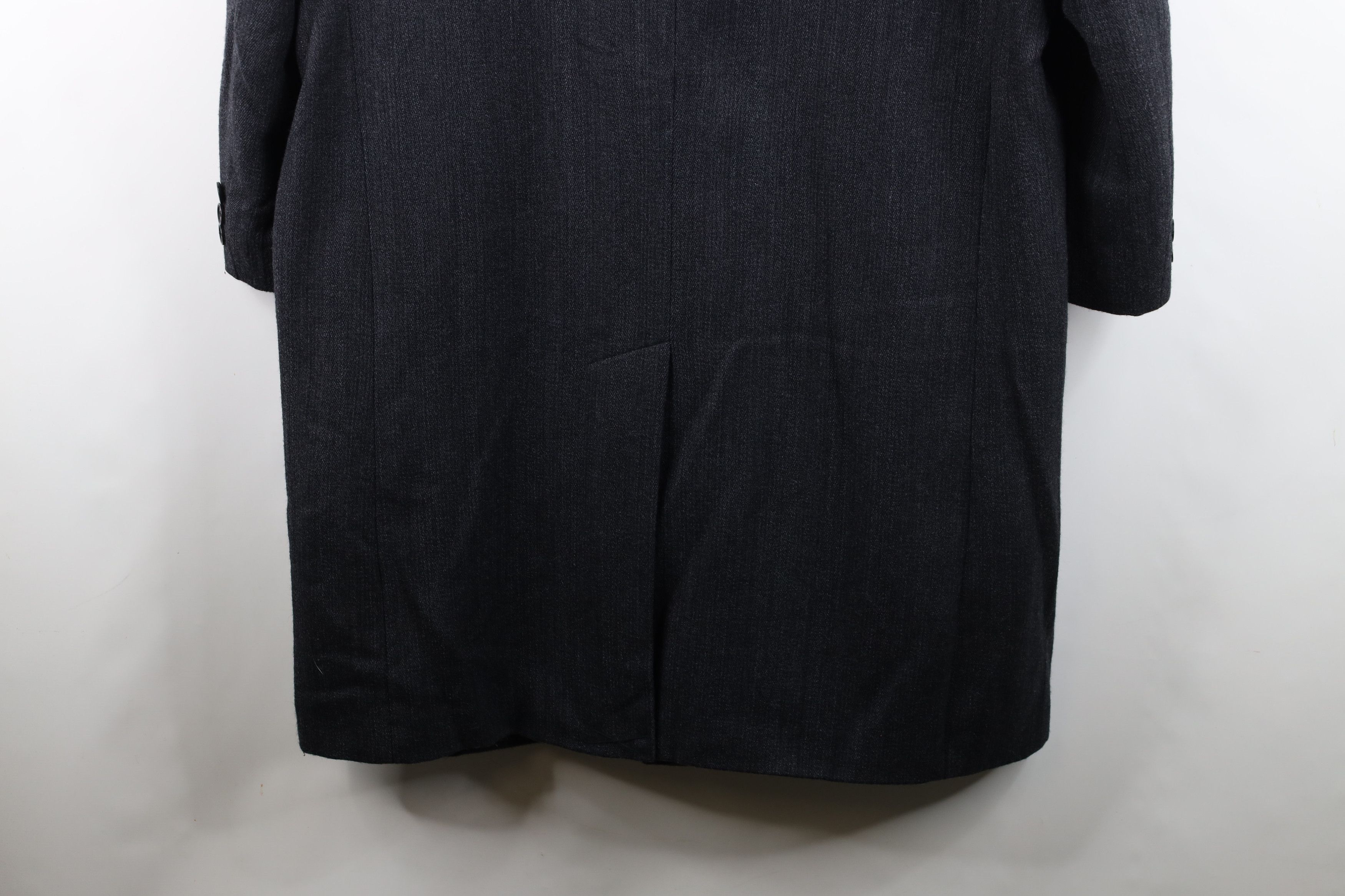 Vintage Vintage 90s Streetwear Tweed Button Overcoat Jacket Gray Size US XXL / EU 58 / 5 - 13 Thumbnail