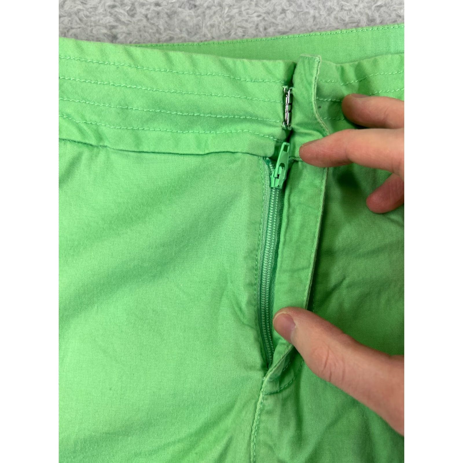Nike Nike Women's Medium Green Cotton Blend Capri Pants with Pockets, Stretch, and Striped Detail for Golf Size 32" / US 10 / IT 46 - 7 Thumbnail