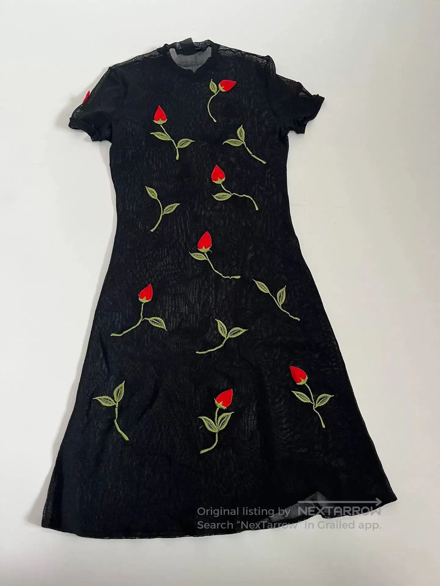 Vivienne Tam Vivienne Tam Embroidered Floral Mesh Dress. Size S / US 4 / IT 40 - 2 Thumbnail