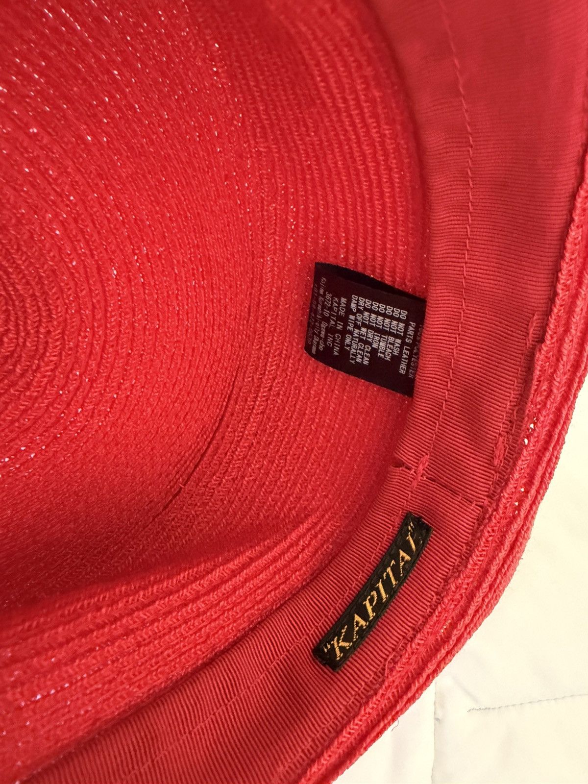 Kapital Kapital red bucket hat Size ONE SIZE - 4 Thumbnail
