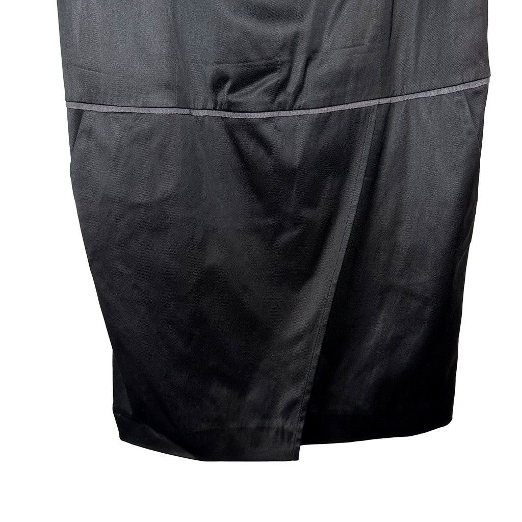 Club Monaco Club Monaco Chic Black Taffeta A Line Dress Faux Wrap Size 8 Size M / US 6-8 / IT 42-44 - 4 Thumbnail
