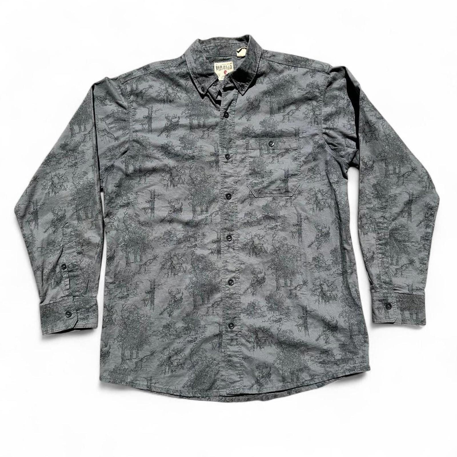 Other Red Head Brand Co. Menswear Long Sleeve Shirt Medium Gray Size US M / EU 48-50 / 2 - 1 Thumbnail