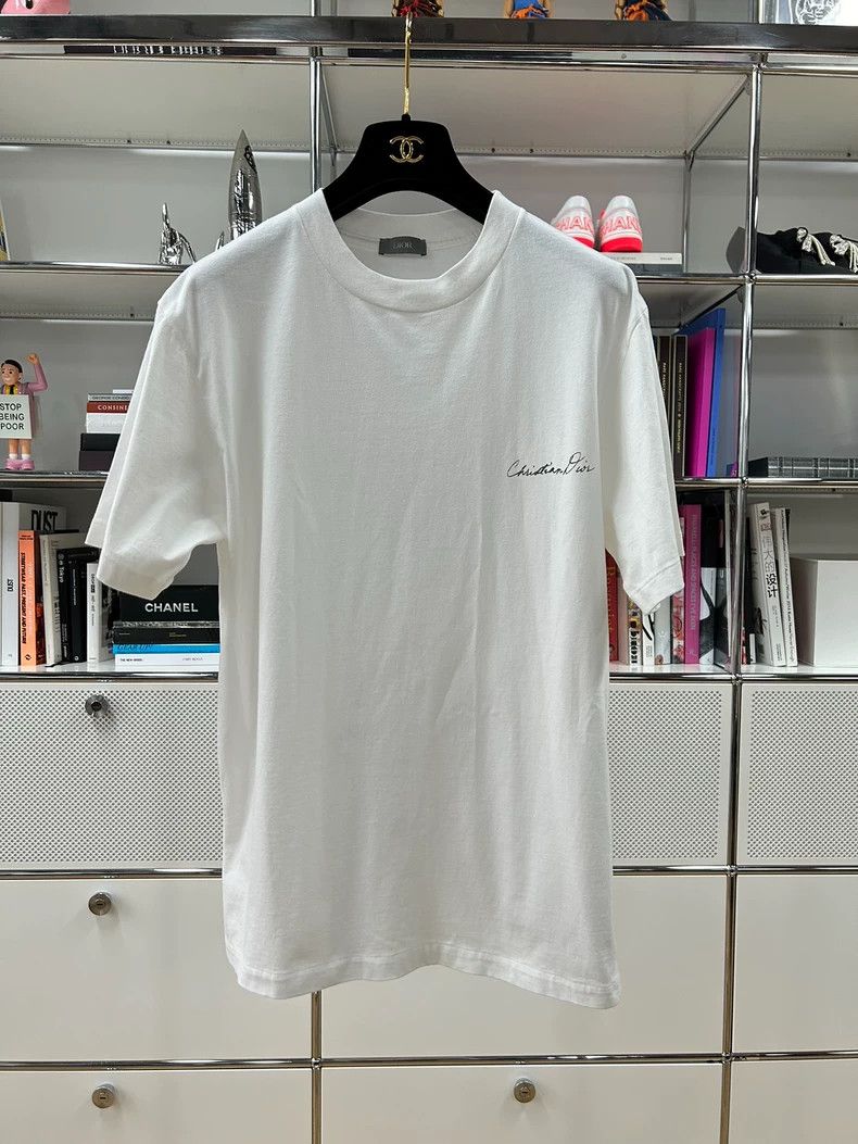 Dior Dior 24 new white line valley pattern short-sleeved cotton Size US XS / EU 42 / 0 - 1 Thumbnail